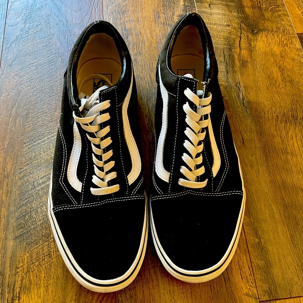 Black Vans sneakers